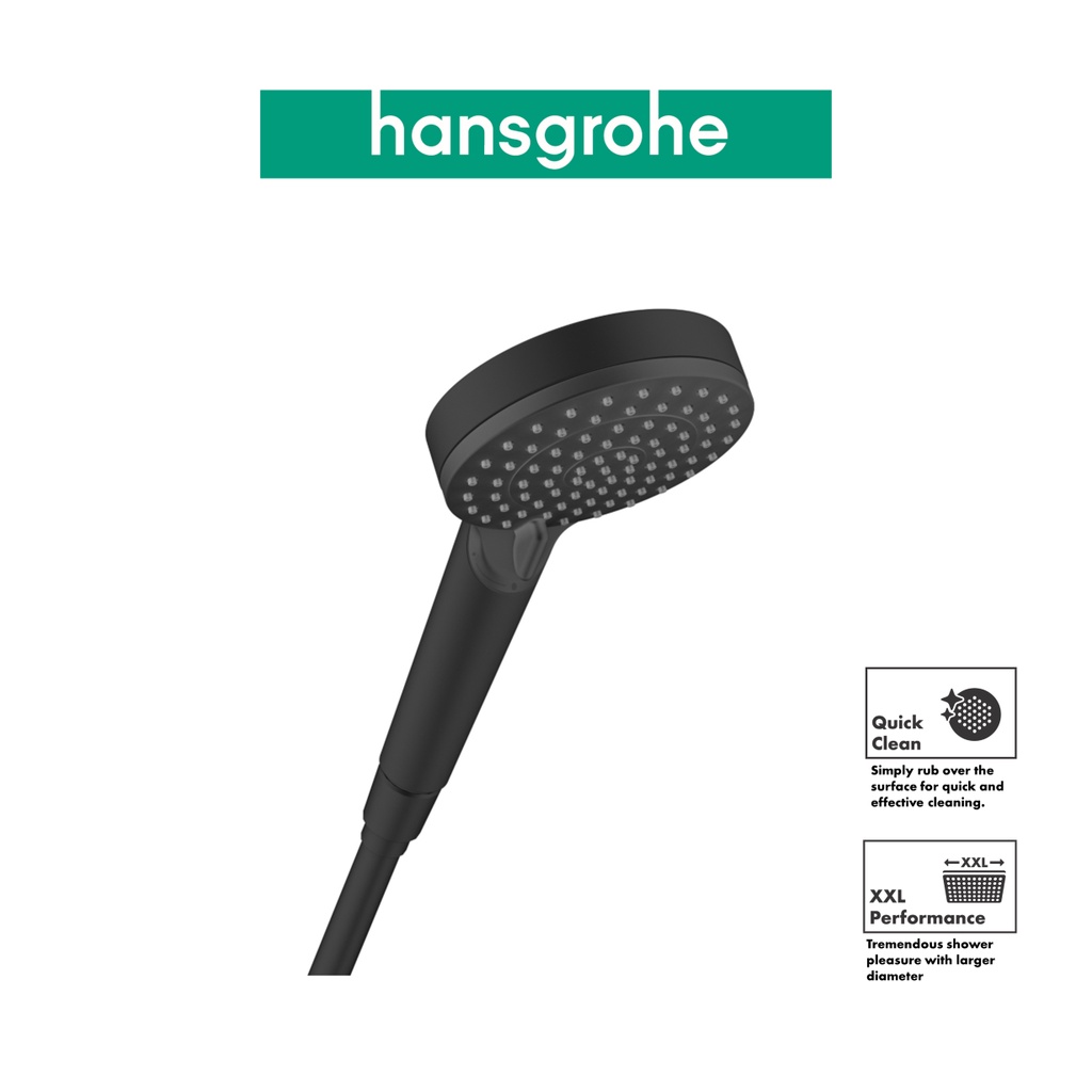 Vòi Hoa Sen Hansgrohe Với 2 Chế Độ Phun Mưa Bảo Hành 5 Năm, Tay sen hansgrohe Vernis Blend 100 Vario 26270