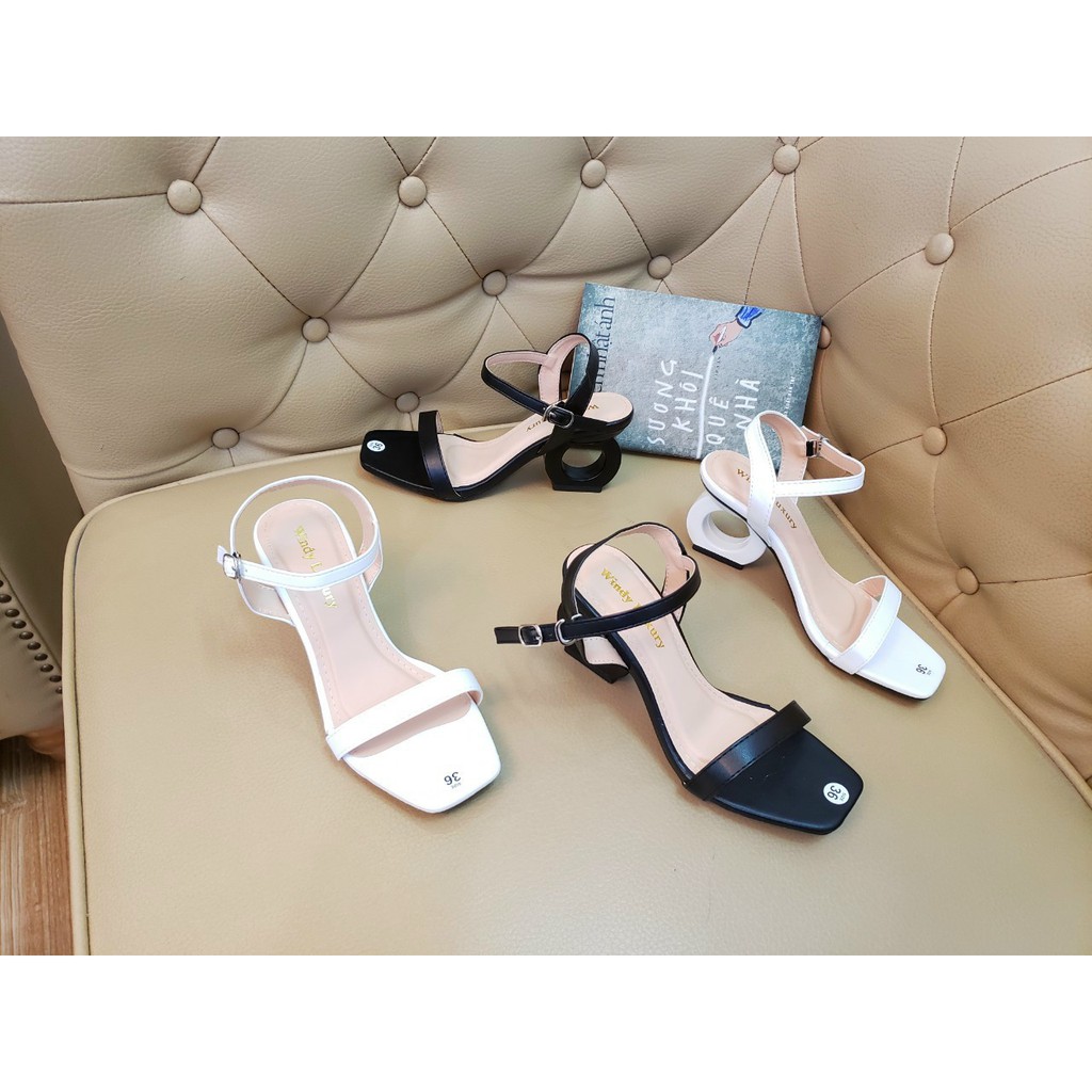 Giày sandal nữ gót tròn 5cm thời trang 17