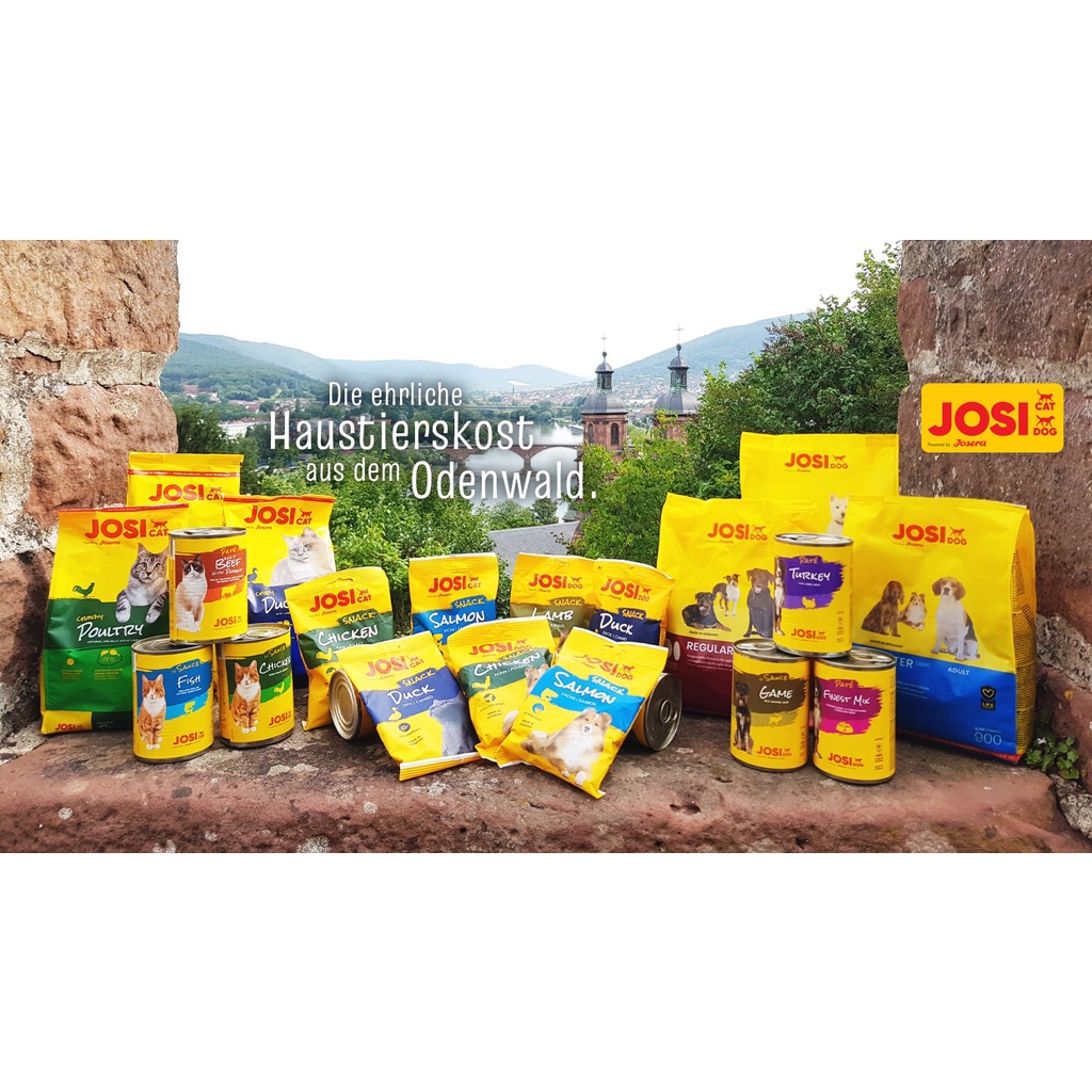 60gr - Bánh thưởng giòn tan JosiCat cho Mèo vị Cá hồi &amp; Thịt Vịt - Bánh thưởng cho Mèo Josera Cat Snacks