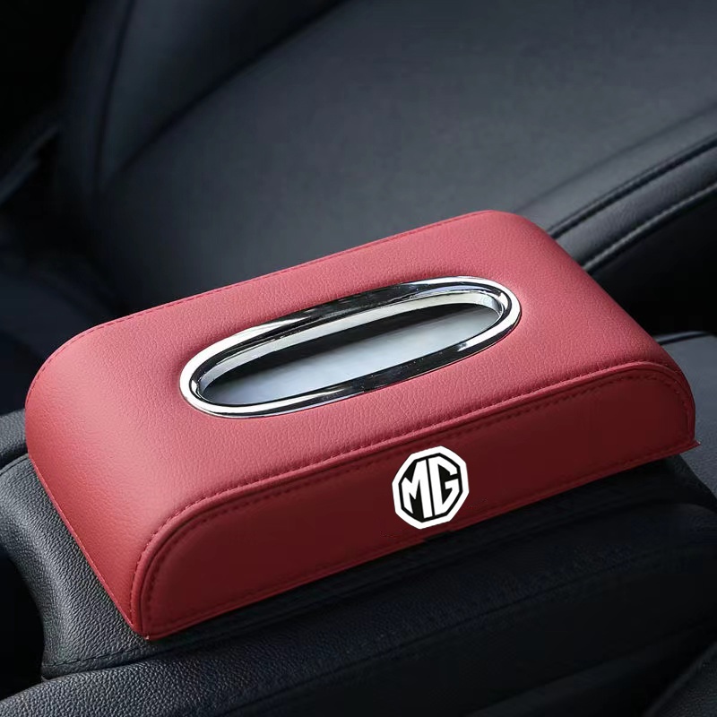 Hộp Đựng Khăn Giấy Bằng Da Cao Cấp Cho Xe Hơi zs hs gs mg5 mg6