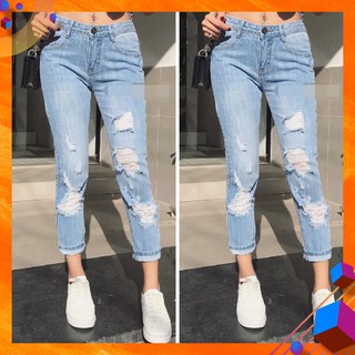 Quần jeans baggy rách thời trang - 3 mẫu cực hot