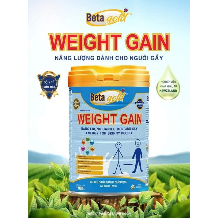 (Chính Hãng) Sữa Tăng Cân - BetaGold Weight Gain,Thoát gầy siêu nhanh, sữa tăng cân cho người gầy - Lon 900g