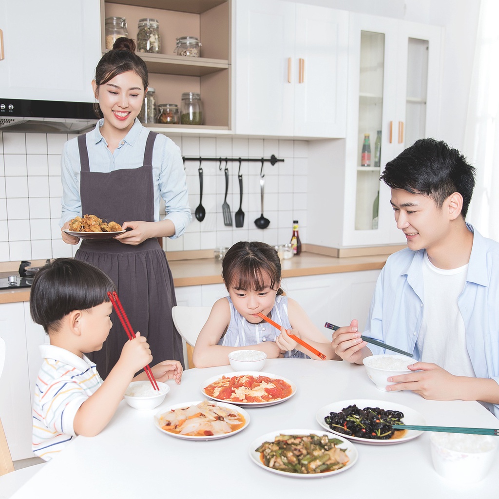 Set 5 đôi đũa kiểu Nhật bằng sợi thủy tinh chống trượt nhiều màu sắc