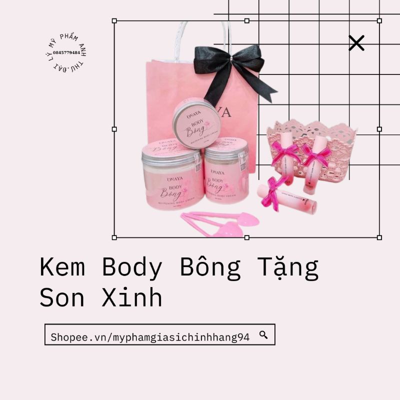 [Chính hãng] Kem Body Bông ONAYA TQ GROUP Dưỡng Trắng Da 250g ❤️ Tặng Son ❤️ Body Bông Tặng Son Xinh Cam Kết Chính Hãng