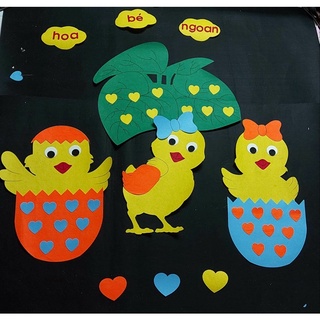 Góc hoa bé ngoan - bé đến lớp - trang trí mầm non