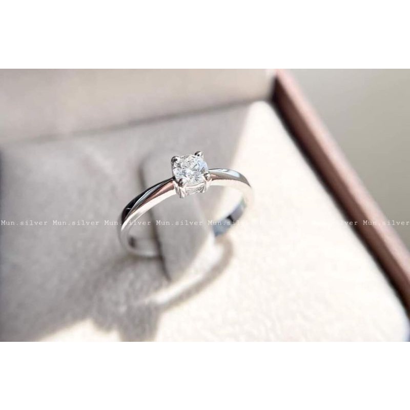 Nhẫn đôi 1 viên đá chủ- miễn phí khắc chữ theo yêu cầu