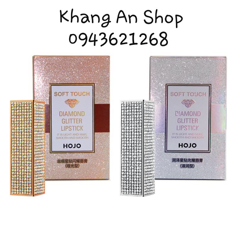 Son thỏi lấp lánh Hojo Diamond Glitter Lipstick