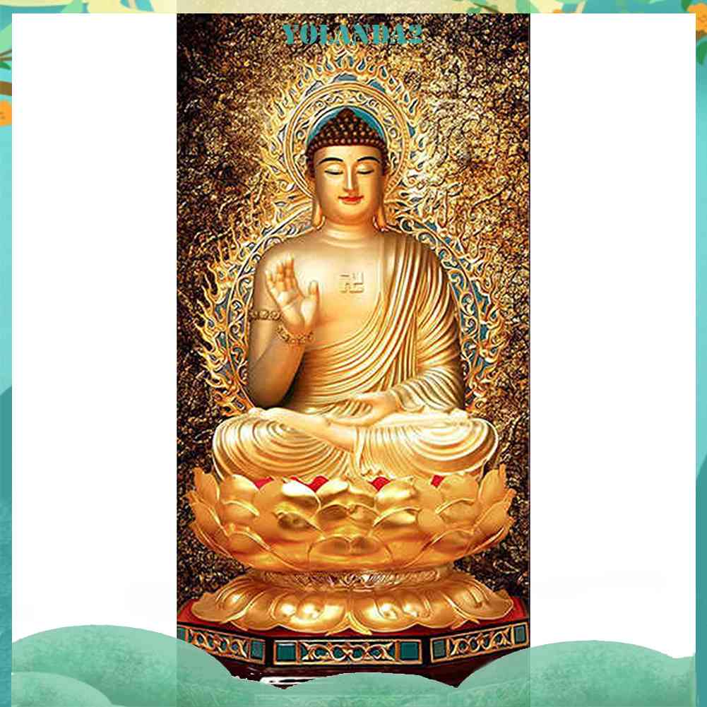 Tranh Đính Đá Kim Cương Toàn Bộ 5D DIY Hình Vẽ Phật