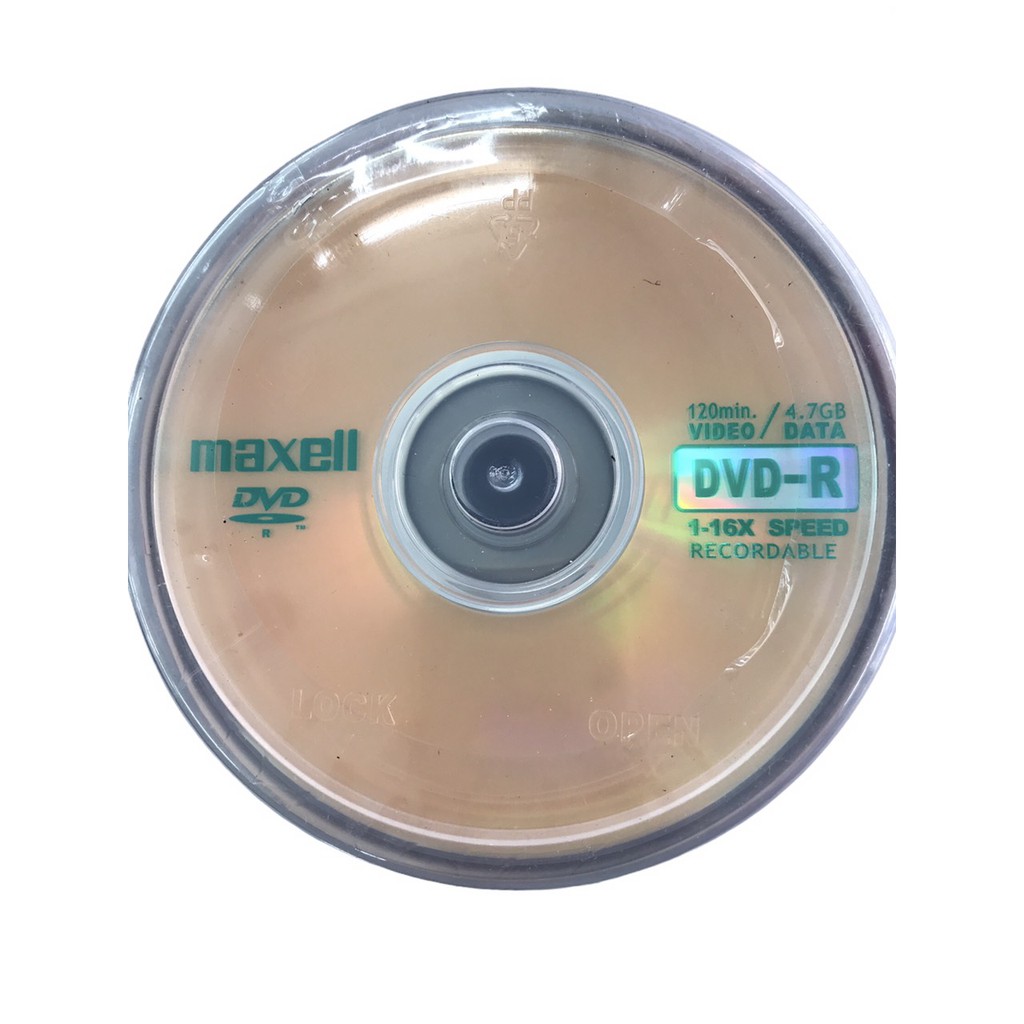 Đĩa Trắng DVD Maxeco / Maxell 4.7GB Cọc 100 Chiếc + Lốc 100 Vỏ Xốp