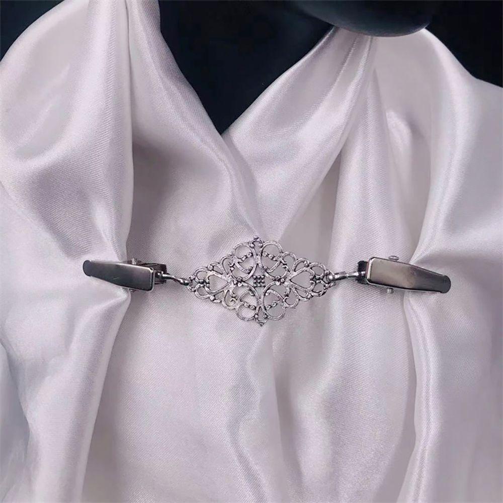 Kẹp Quần Áo Elsworth 1 Chiếc|Kẹp Cố Định Áo Khoác Cardigan Chất Liệu Hợp Kim Thời Trang Cho Nữ