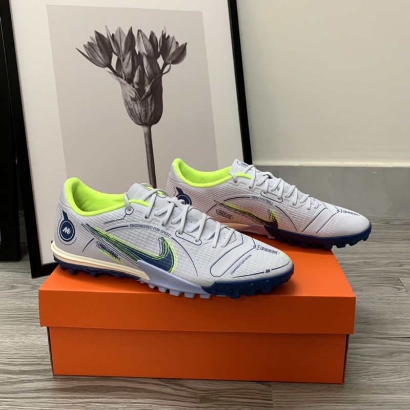 Giày bóng đá chính hãng Nike Mercurial Vapor 14 Academy TF - DJ2879-054 - Trắng mờ