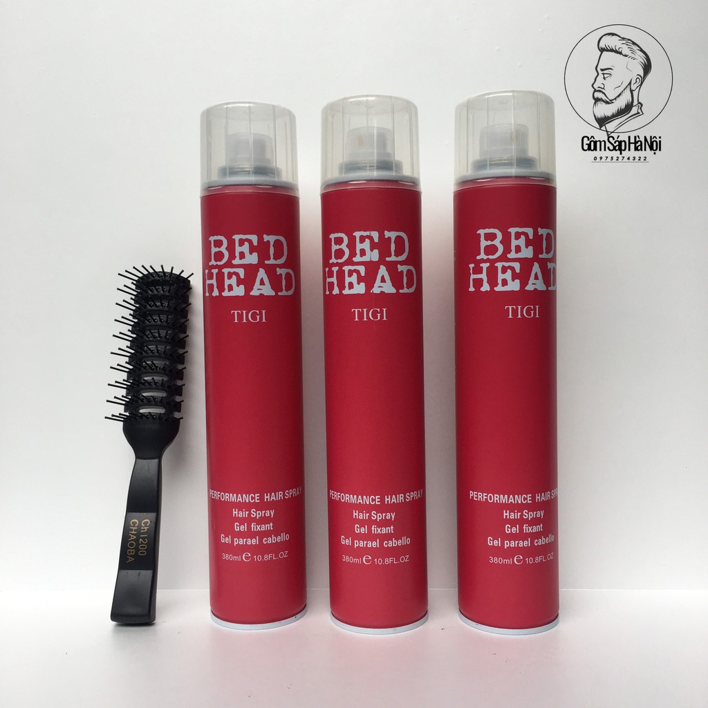 COMBO 3 Gôm Xịt Tóc Tigi Bed Head 360ml -Tặng Lược