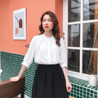 Áo sơ mi ren xu ( giá đã sale)
