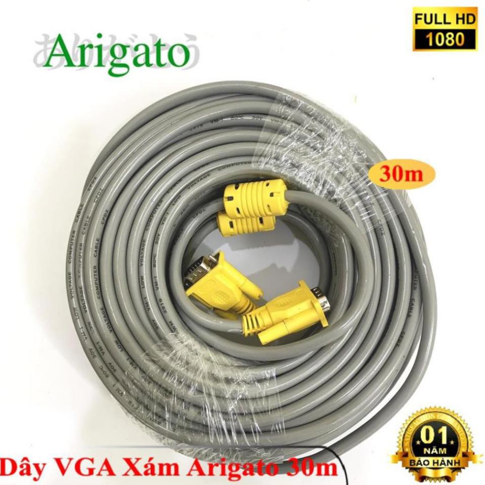 DÂY VGA 30m XÁM ARIGATO ARIGATO Đảm Bảo Chất Lượng.DVXA7