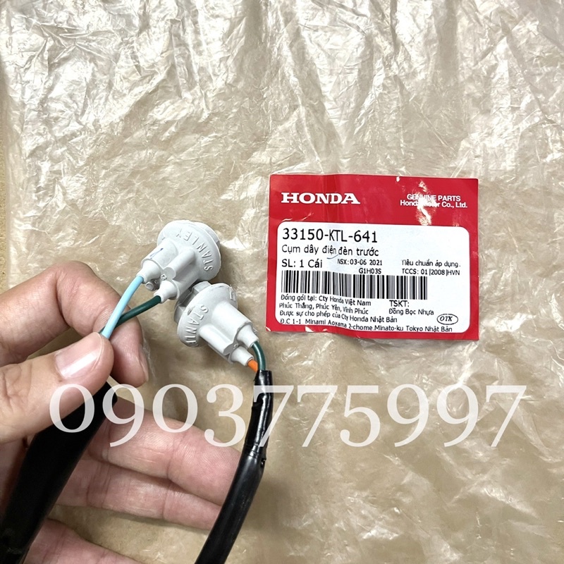 Cụm dây điện đèn trước WAVE A 100cc , Dây điện đuôi đèn trước WA100 / RS