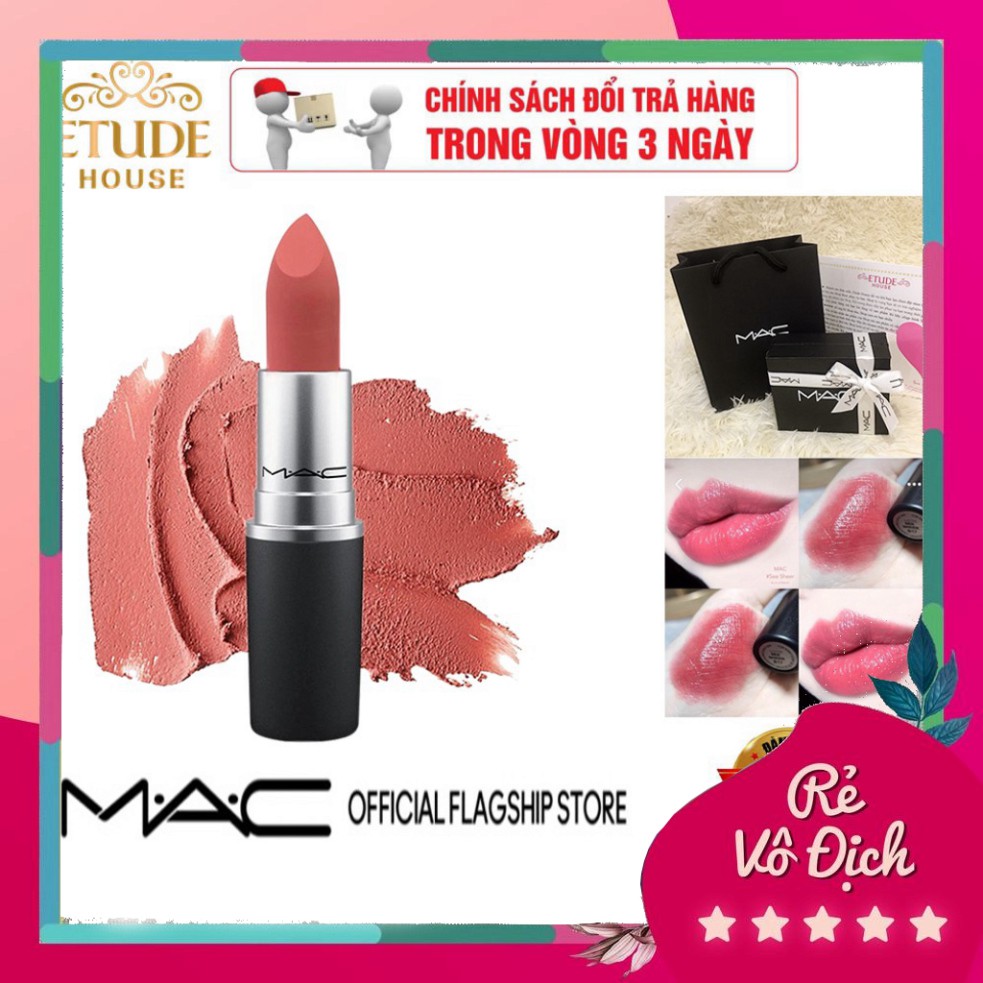 [Bán-Giá-Gốc] ❤️Hàng Mới về ❤️ Son mac Chính hãng powder kiss Chất son lì mịn, khả năng bám màu tốt, son lên màu cực chu