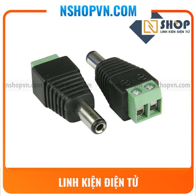 Jack DC 5.5*2.1mm đầu vào / đầu ra cổng Domino Đực - cái