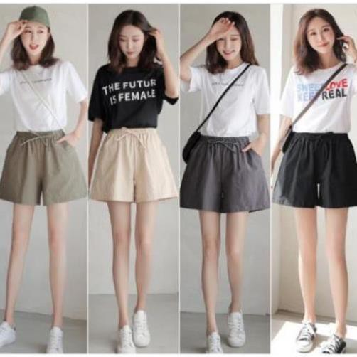 (HOT TREND) quần đùi nữ đũi siêu mát , nhẹ nhàng, thấm hút mồ hôi cực tốt!!!