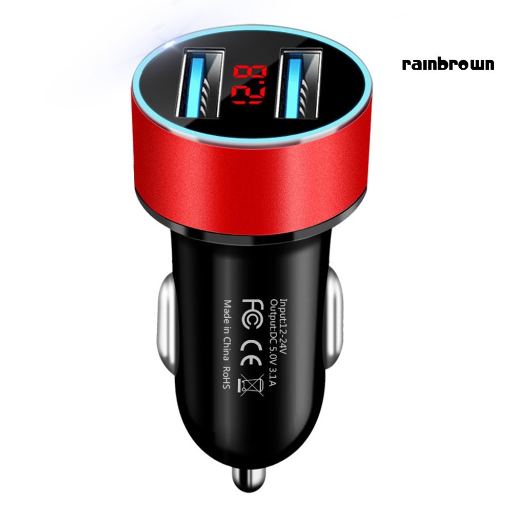 Bộ Sạc Nhanh Hai Cổng Usb 3.1a Tiện Dụng Cho Xe Hơi