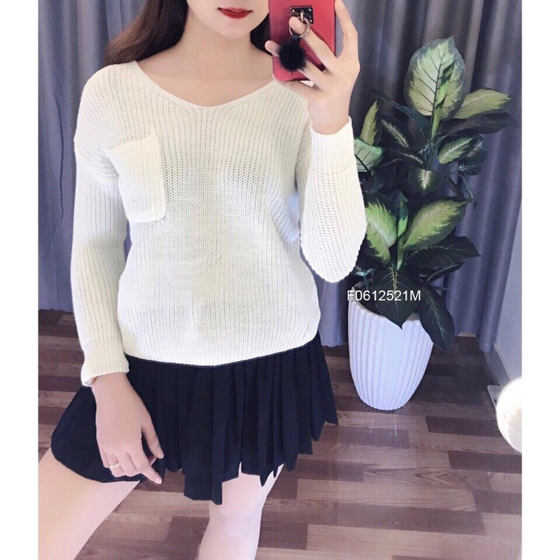 Áo len tim MỘT TÚI thời trang, trẻ trung