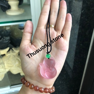 Mặt dây hồ ly thạch anh lưu ly