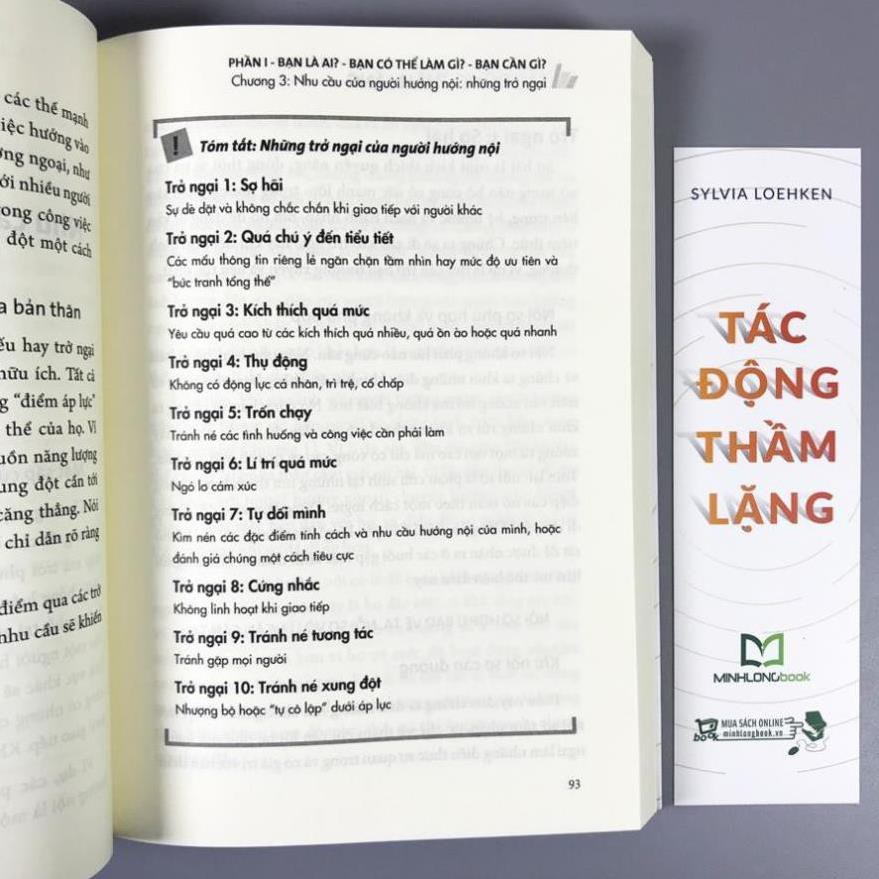 Sách -Tác Động Thầm Lặng - Làm Thế Nào Để Trở Thành Một Người Hướng Nội Thành Công [ Minh long]