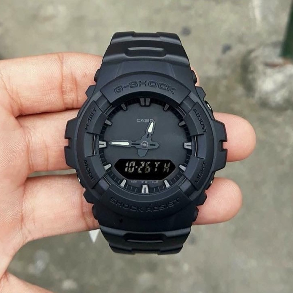 ĐỒNG HỒ NAM G-SHOCK G-100BB-1A SIZE NHỎ, KIM DẠ QUANG | G-100BB-1ADR