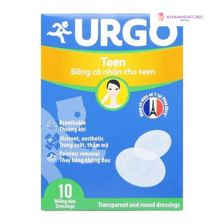 Băng cá nhân URGO Teen ( Gói 10 miếng)
