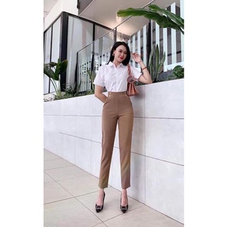 QUẦN BAGGY NỮ CẠP CAO 4 CÚC