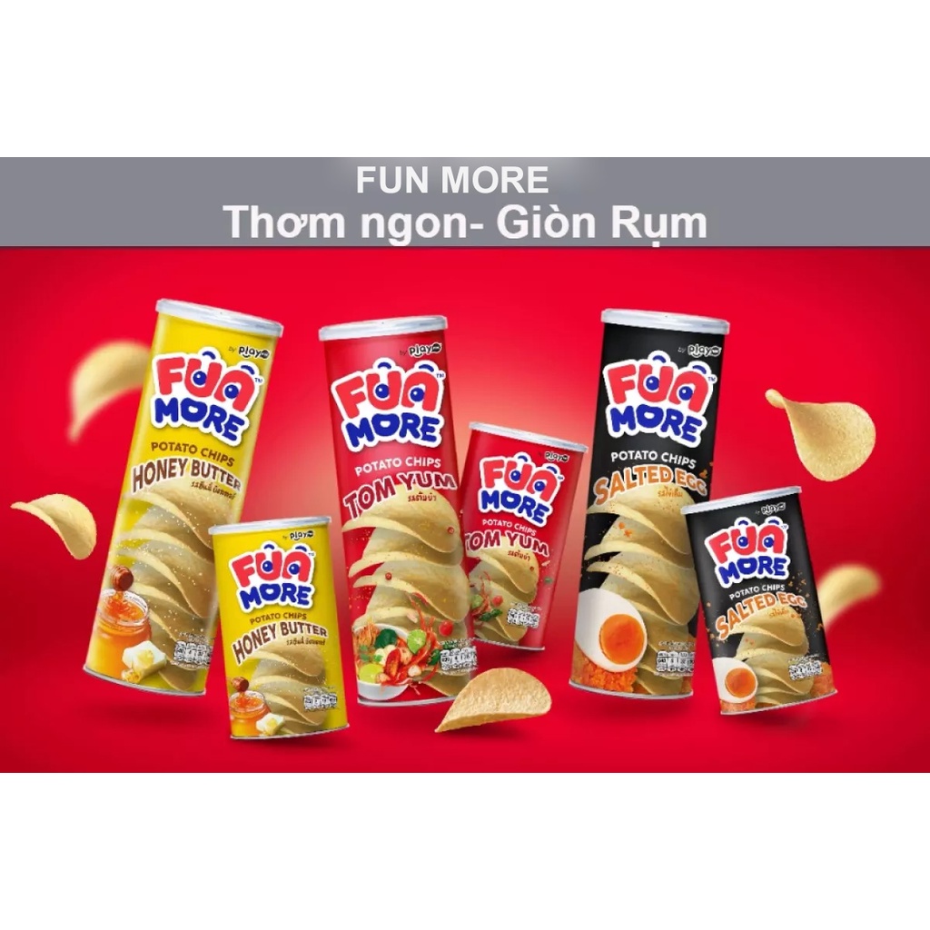 Snack khoai tây vị Tomyum Thái Lan Fun More