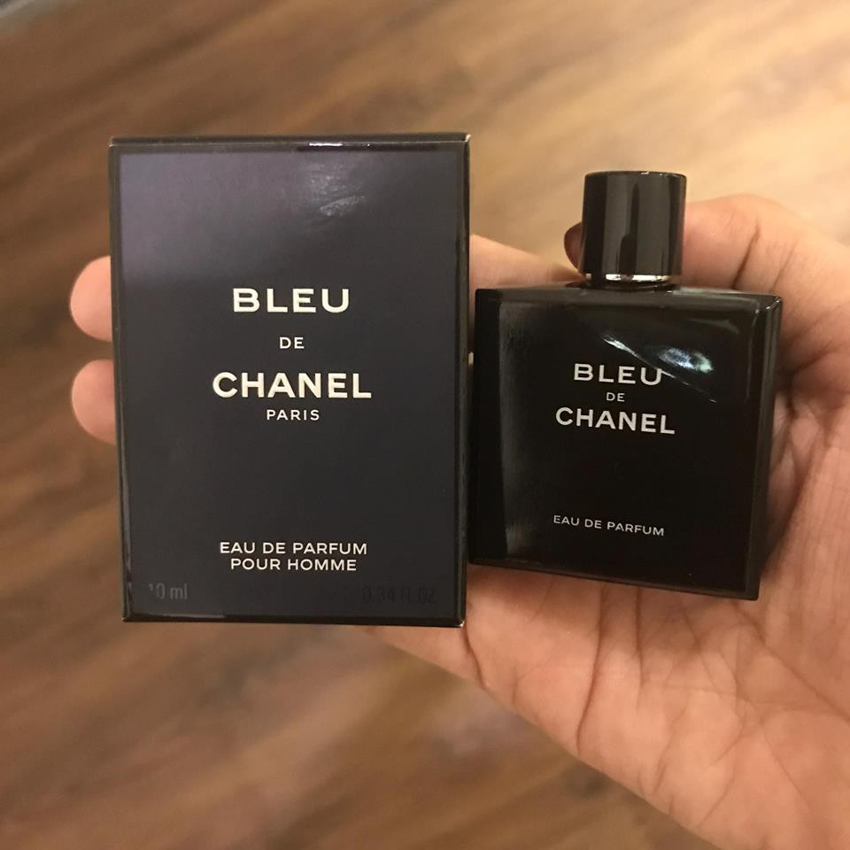 Nước hoa mini blue Chanel 10ml, Nước hoa nam lưu hương nhỏ gọn