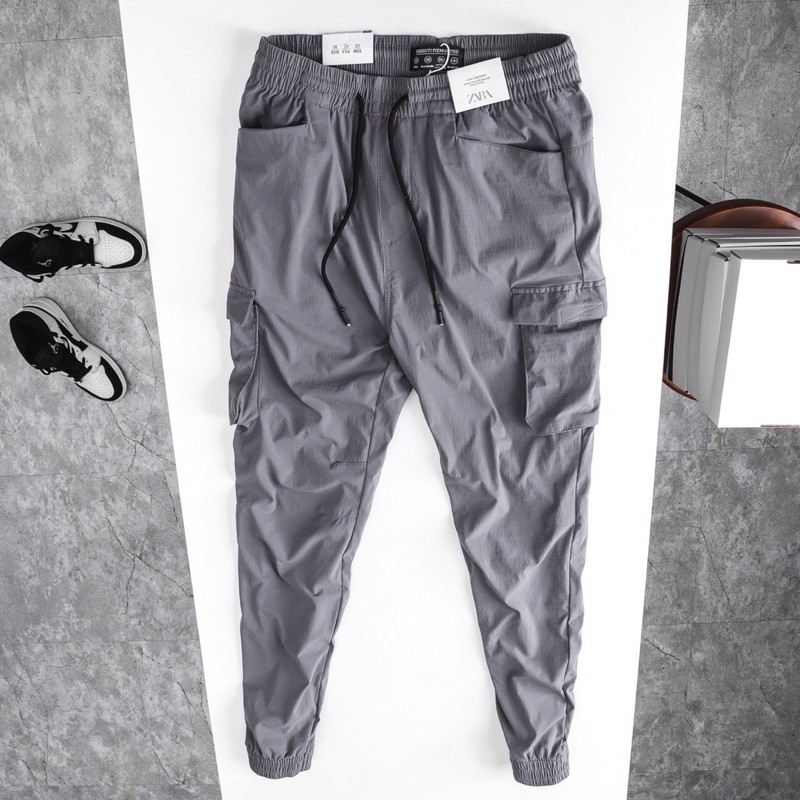 Quần jogger gió vải xi giãn