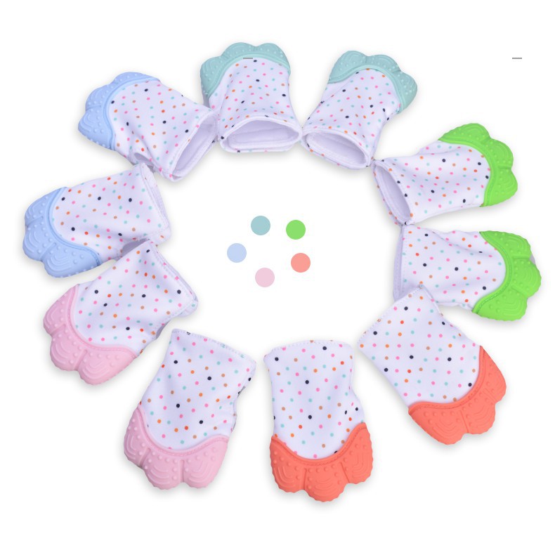 [SALE] Găng tay/bao tay gặm nướu chính hãng Teether cho bé trai bé gái