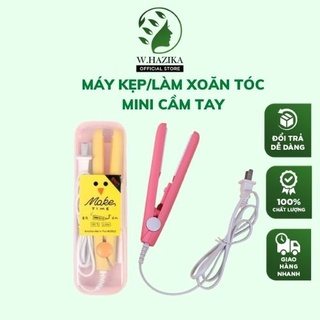 [Quà Tặng] Máy Ép Tóc Mini, Duỗi Tóc, Kẹp Tóc, Là Tóc, Uốn Xoăn Tóc Hàn Quốc Dễ Thương, Cầm Tay Nhỏ Gọn, Tiện Sử Dụng
