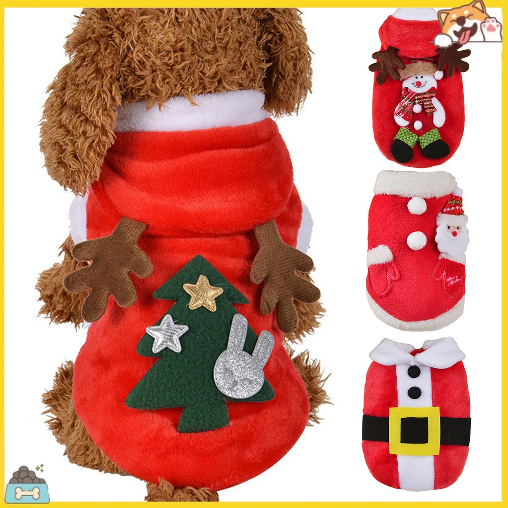 Áo Hoodie Họa Tiết Giáng Sinh Cho Thú Cưng