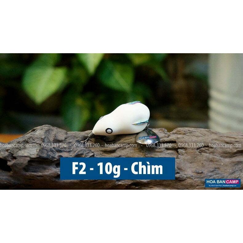 Mồi Lure Nhái Hơi TNQ – F1 7g (Nổi) &amp; F2 10g (Lửng/Chìm)