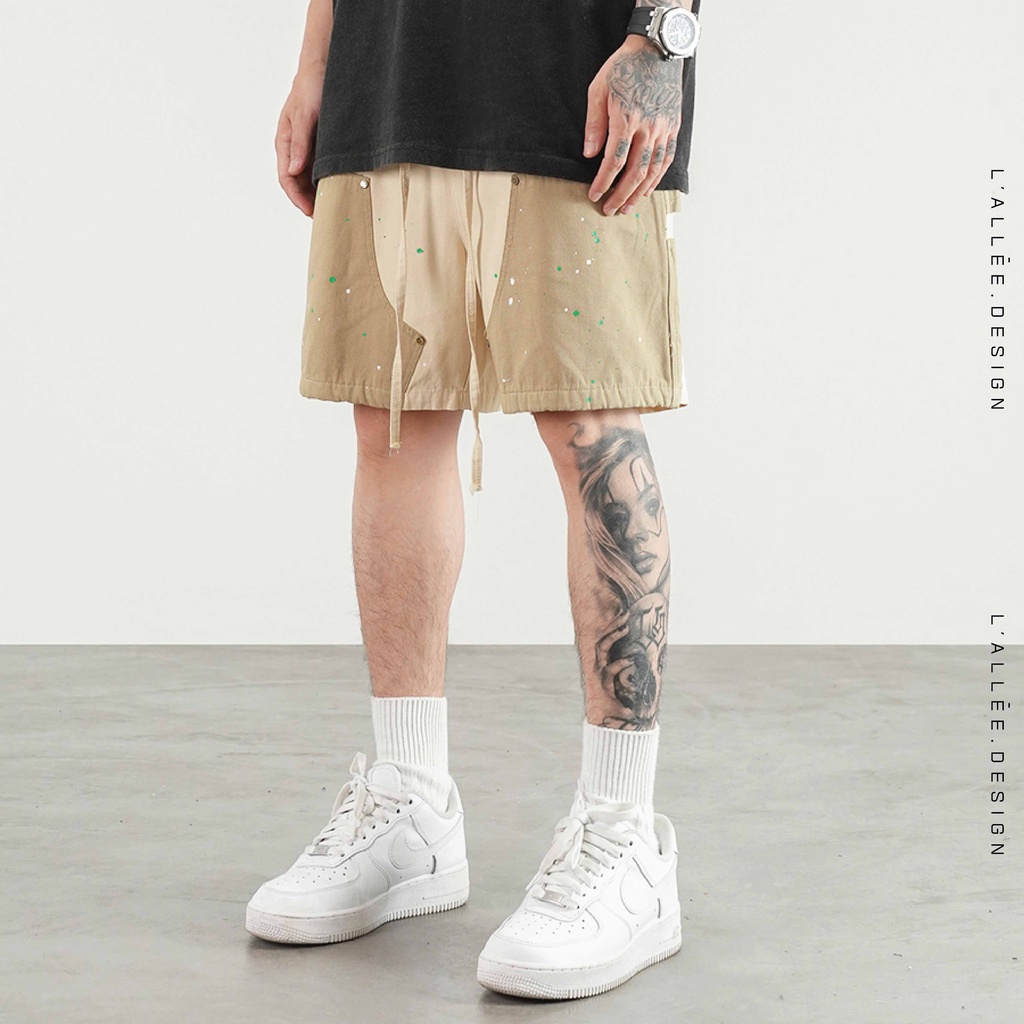 Quần Short đùi Nam vảy Sơn by Lallee.Design quần ngố được thiết kế túi nổi chất vải Kaki dày dặn 606