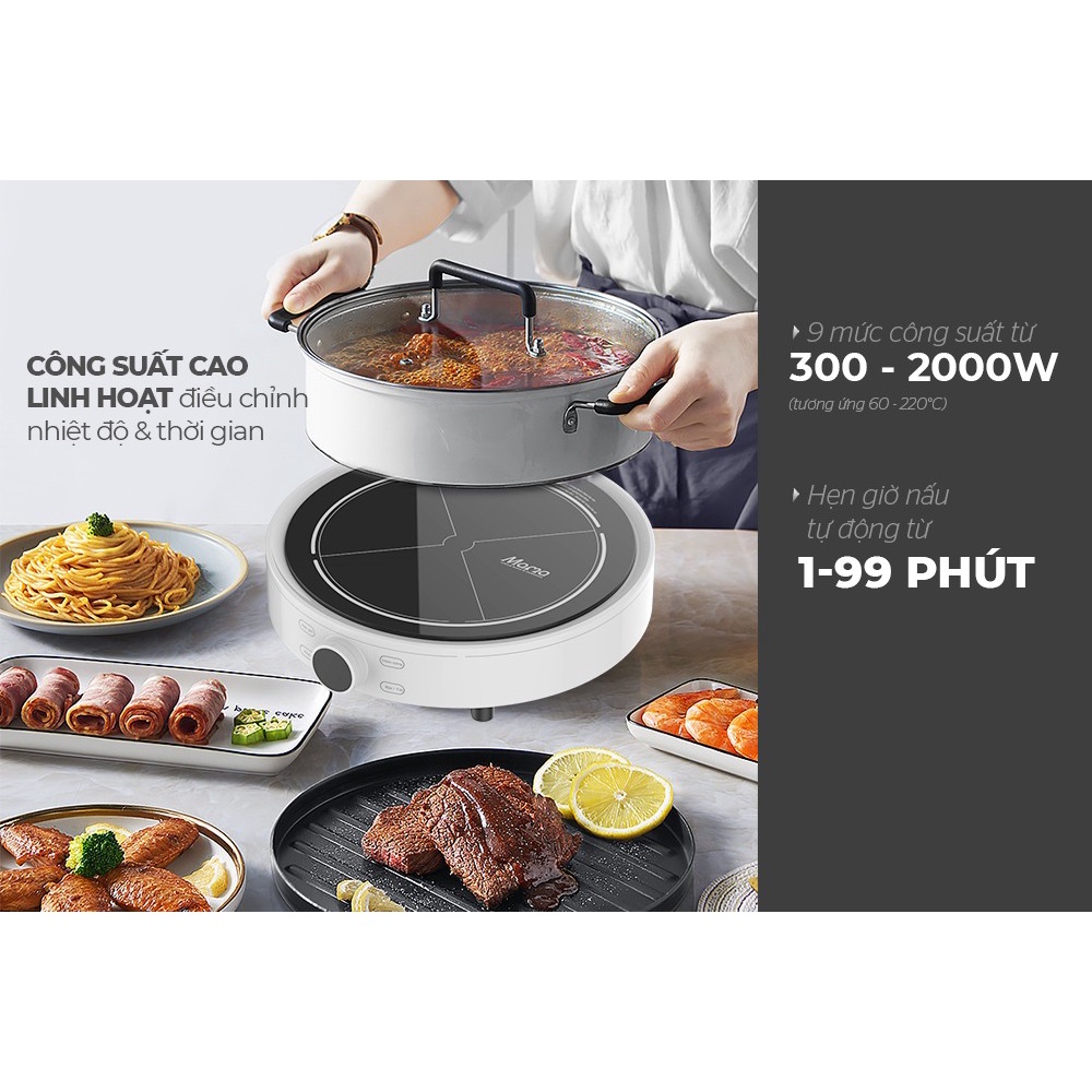 BẾP TỪ ĐƠN Sunhouse MAMA SHD6882, bảo hành 24 tháng, công suất 2000W