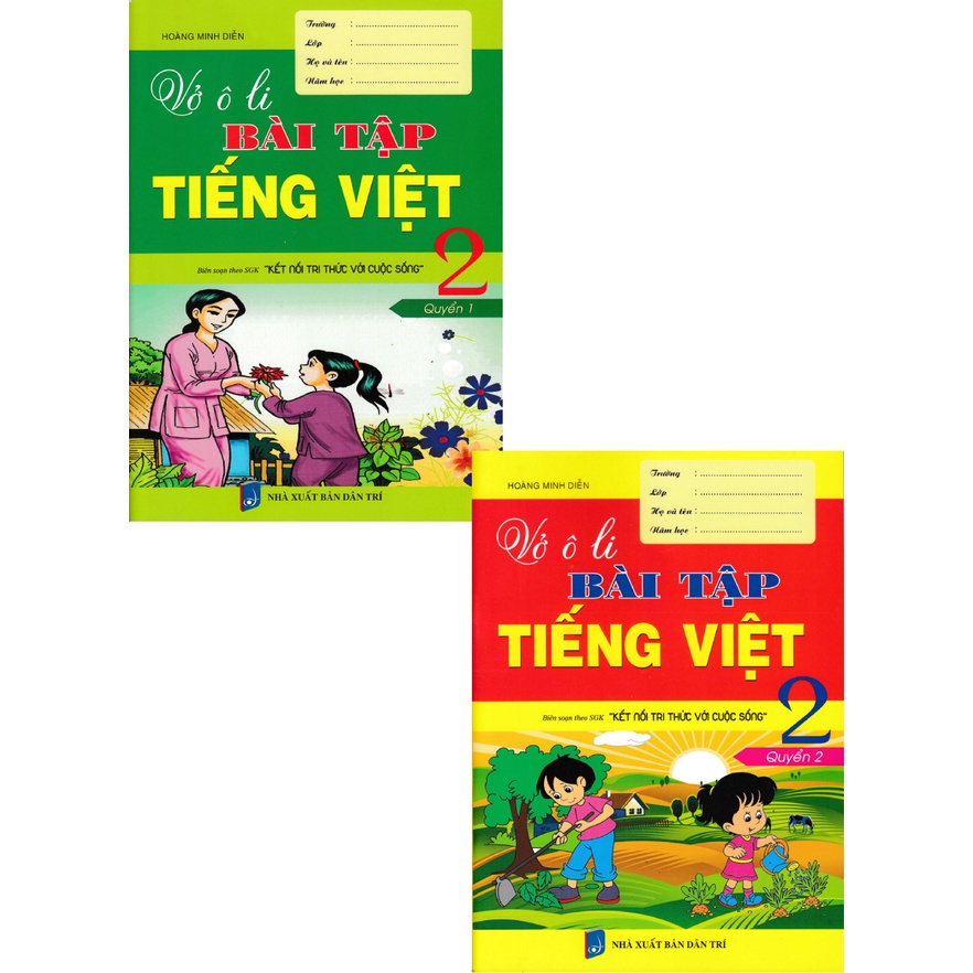 Sách - Combo Vở Ô Li Bài Tập Tiếng Việt 2 (Biên Soạn Theo SGK Kết Nối Tri Thức Với Cuộc Sống) (Bộ 2 Cuốn)