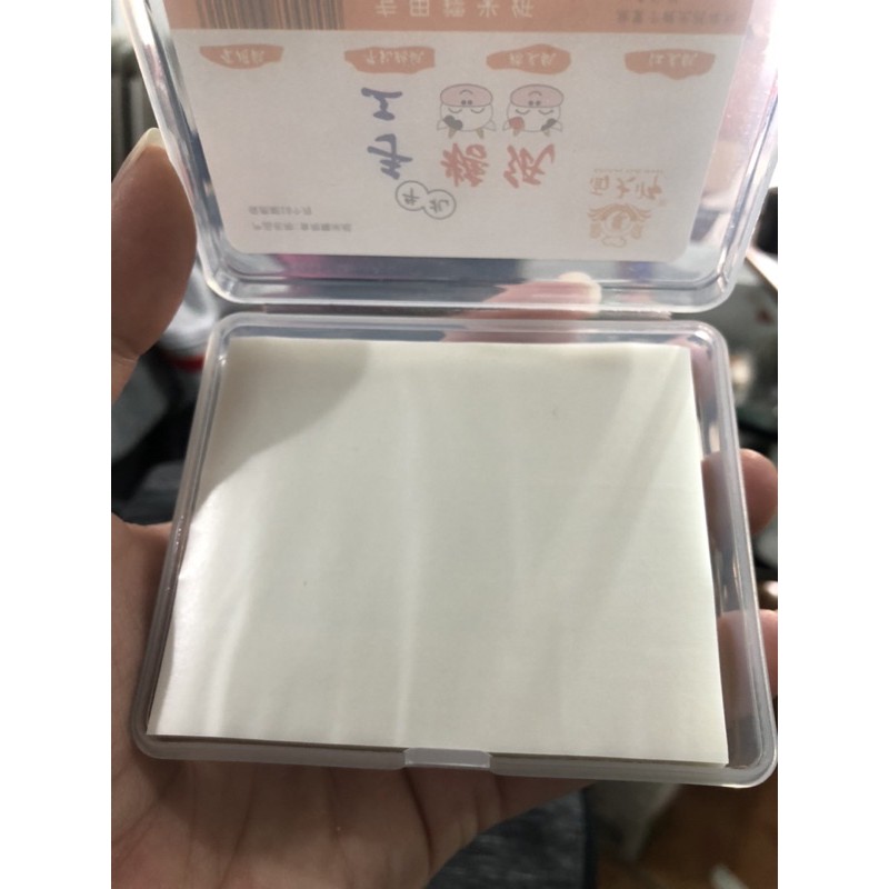 Hộp 500 Tờ giấy Gạo gói kẹo cắt sẵn hình vuông