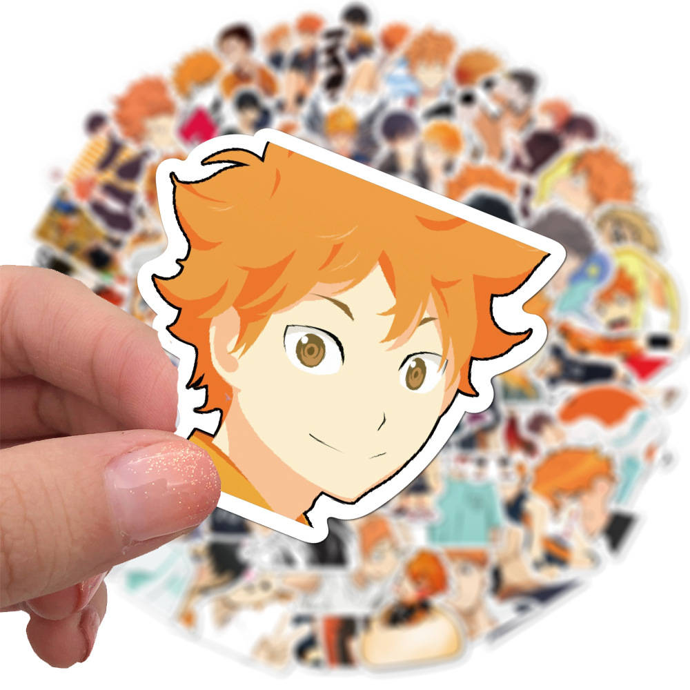Sticker Set 102/52/50 miếng dán trang trí hình anime Haikyu chống thấm nước