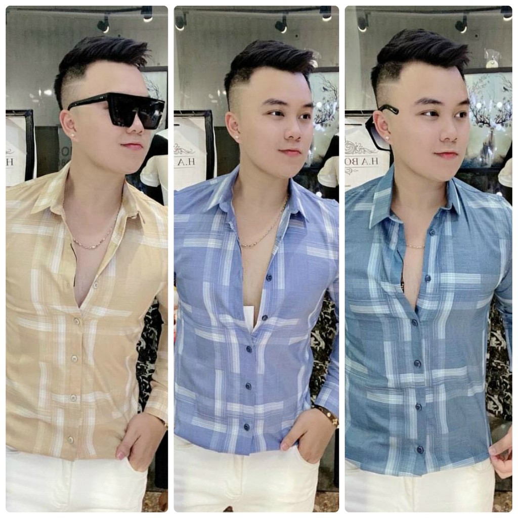 TN Store - Áo sơm mi Nam tay dài caro dệt cao cấp, form chuẩn, hàng đẹp - New Hot | BigBuy360 - bigbuy360.vn
