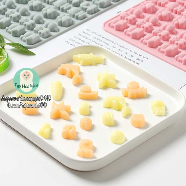 Set Làm Kẹo Dẻo Chip Chip - Gelatin hữu cơ và khuôn silicon