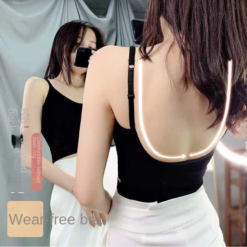 Áo Lót Chữ U Hở Lưng Có Mút Đệm Ngực Thời Trang Mùa Hè Dành Cho Nữ