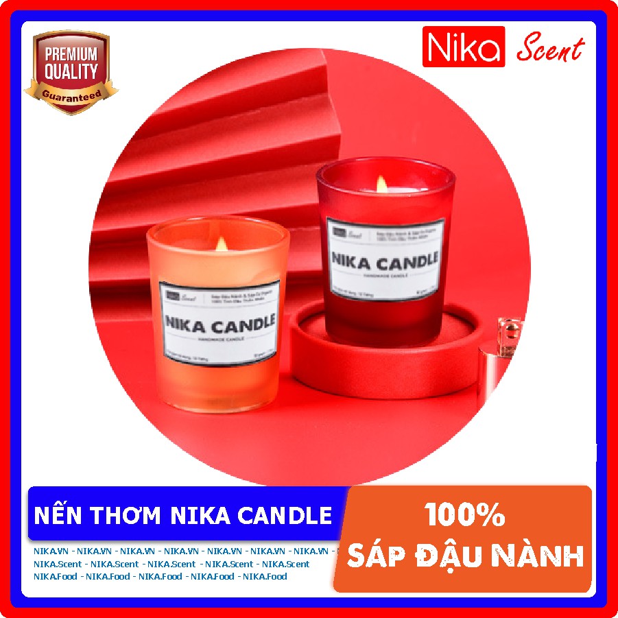 Nikascent Nến thơm tinh dầu thiên nhiên cao cấp không khói tạo mùi thơm thư giãn