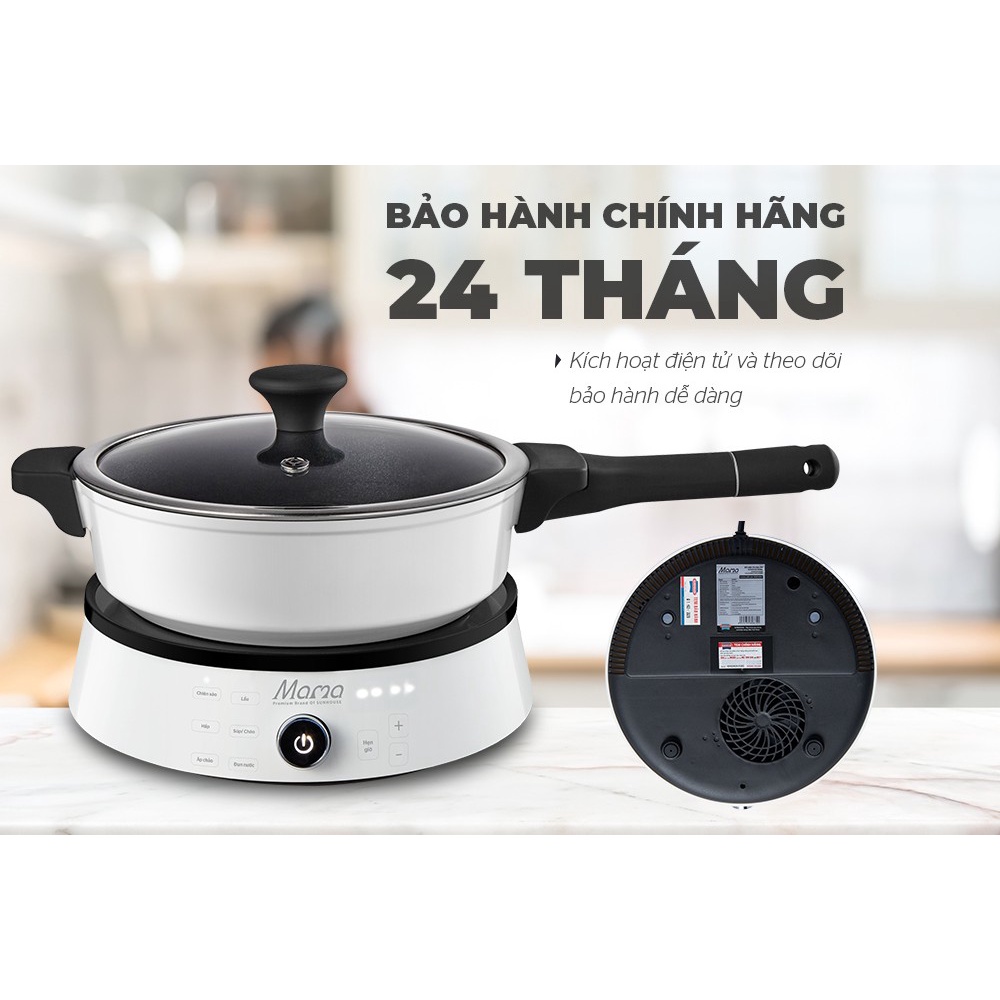 BẾP TỪ ĐƠN Sunhouse MAMA SHD6885, bảo hành chính hãng 24 tháng, công suất 2100W