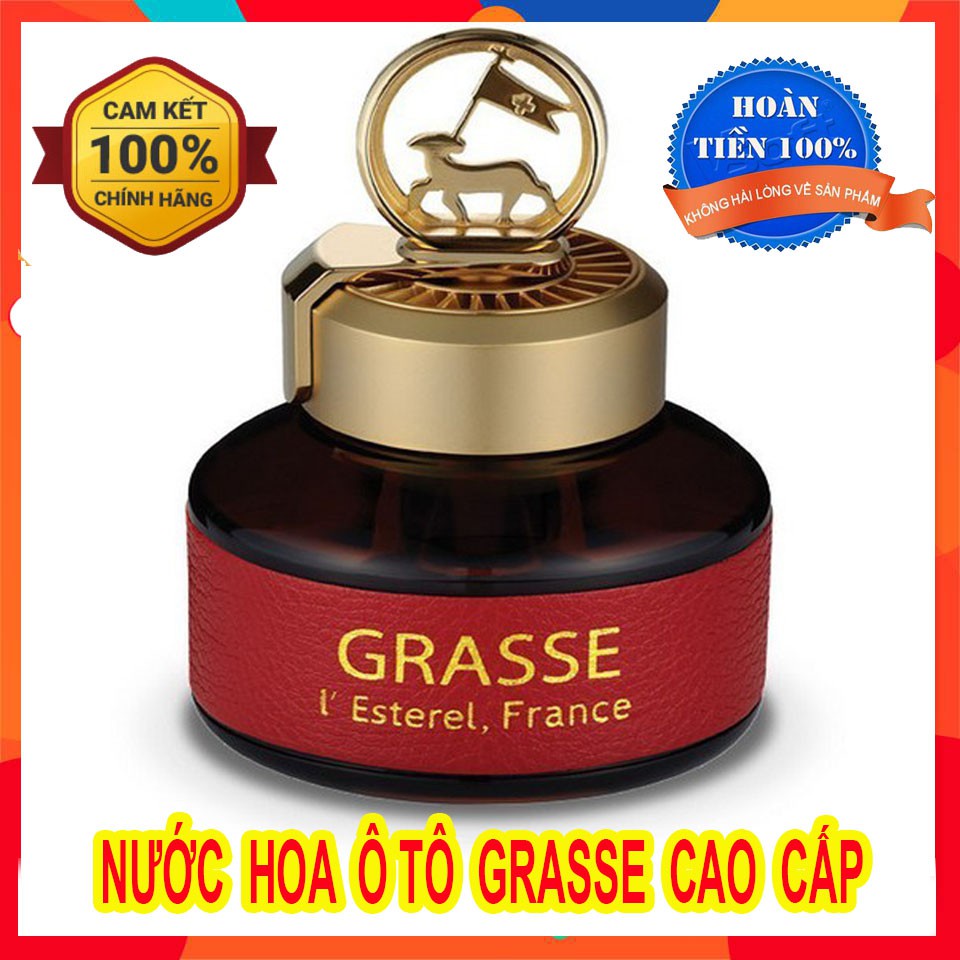 Nước Hoa Ô tô GRASSE BULLSONE KOREA 110ML ( màu đỏ)