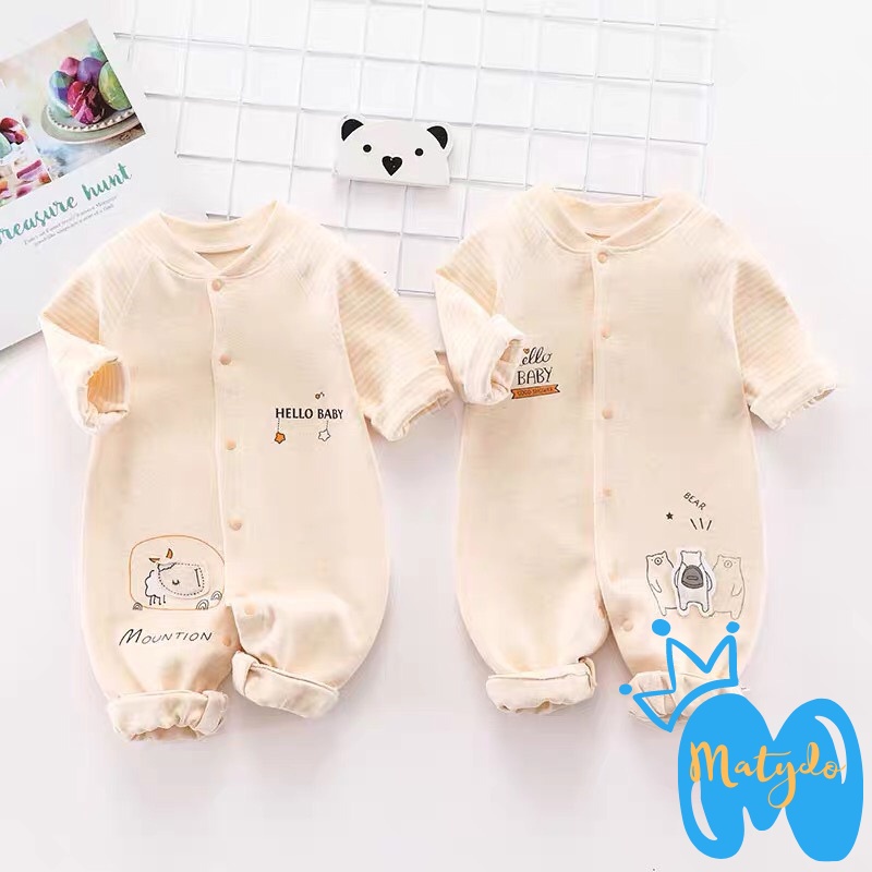 Bộ body cho bé dài tay MATYDO bộ đồ liền thân bodysuit cho trẻ sơ sinh 5-11kg cho bé