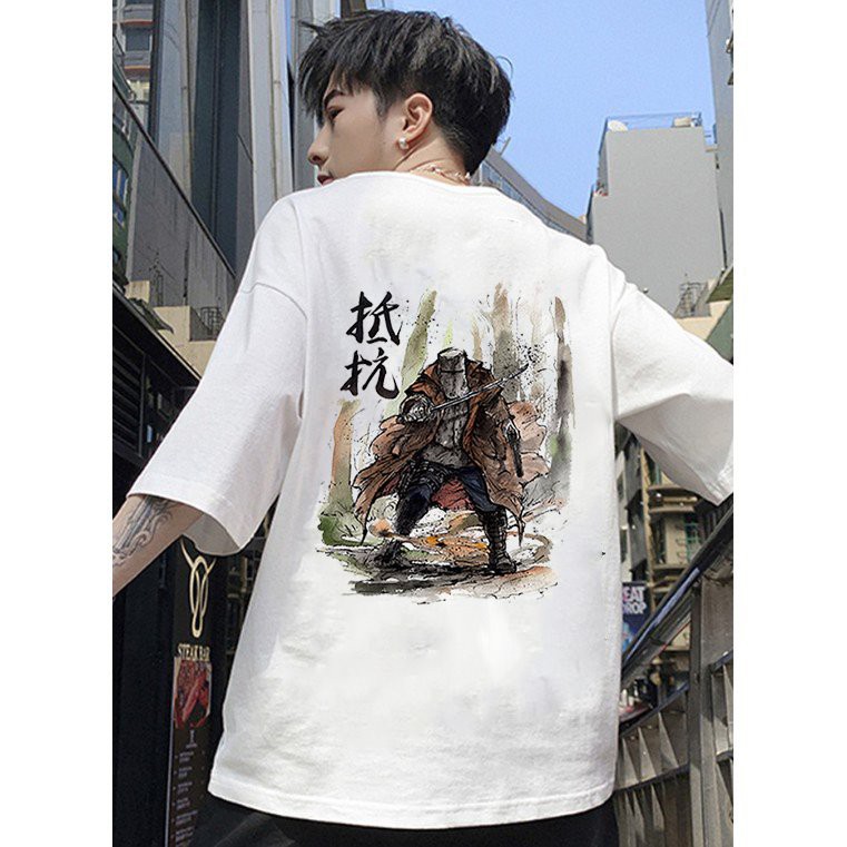 Áo thun unisex form rộng phong cách Nhật Bản đẹp độc lạ vải dày mịn 2019T1627