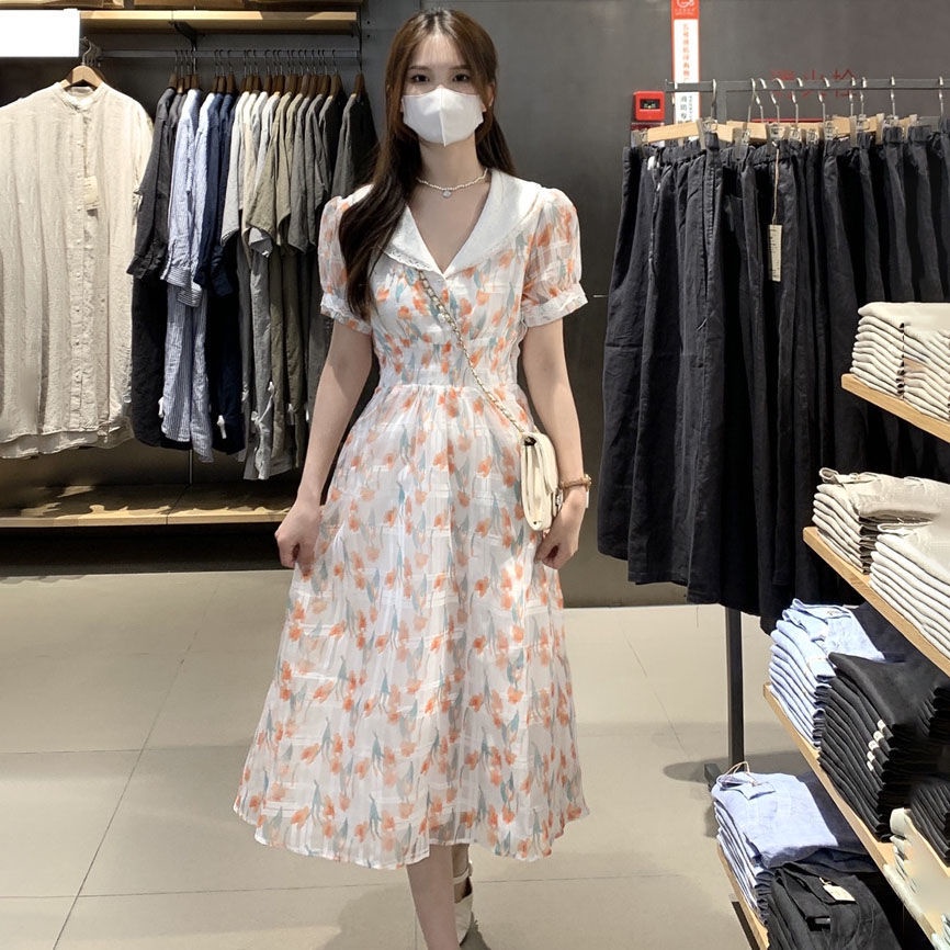 Đầm Nữ Cổ Sơ Mi Phong Cách Hàn Quốc Mới